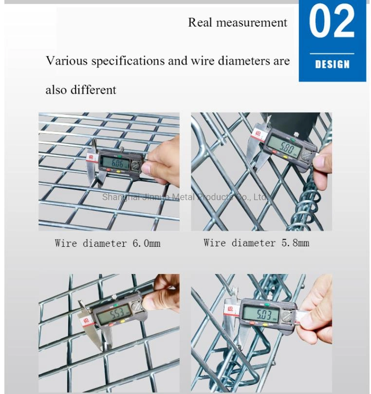 Foldable Metal Turnover Box and Stackable Wire Mesh Pallet Box Wire Mesh
