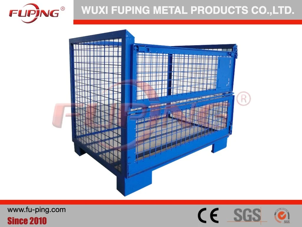 Mesh Box Wire Cage Metal Bin Storage Container Wire Mesh Pallet