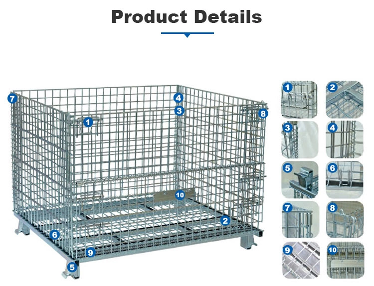 Foldable Collapsible Steel Metal Wire Storage Basket