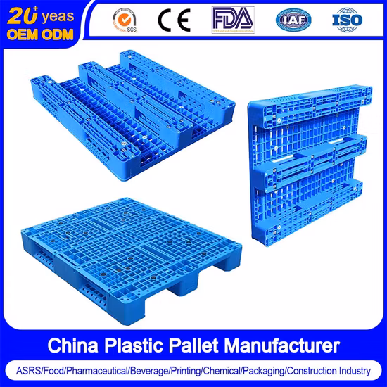 HDPE Industrial Heavy Duty Warehouse Rackable Storage Welded Steel Reinforced Solid/Flat Four Way Entry Hygienic Food Grade Durable Plastic Pallets Factory