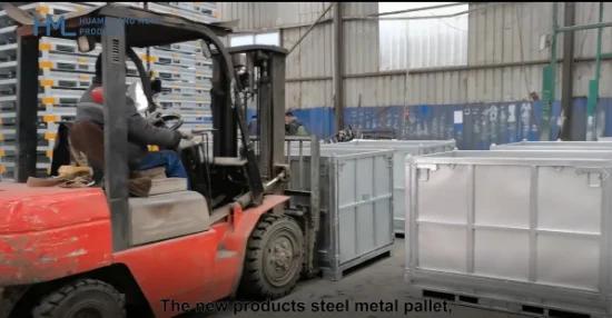 Warehouse Storage Detachable Stackable Metal Box Pallet for Sale