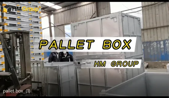 Warehouse Storage Detachable Stackable Metal Box Pallet for Sale