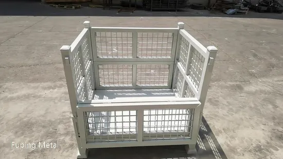 High Bearing Foldable Cold Galvanized Storage Stillage/Cage for Warehouse Storage