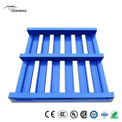 Galvanized Stacking Stainless Steel Pallets Double Face Flat Steel Pallet Metal Pallet Hot Sold